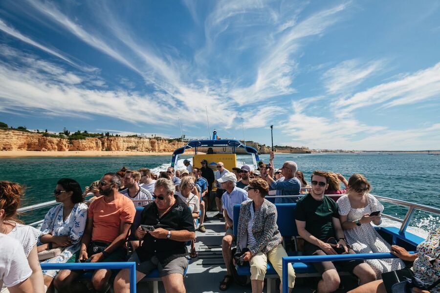 Albufeira: 2.5-Hour Benagil Caves & Dolphin Watching - Praia da Marinha, a highlight from the water