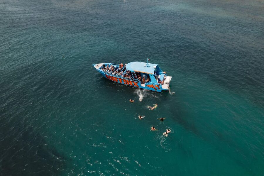 Albufeira: 2.5-Hour Dolphin Watching and Caves Trip - Entering Benagil Cave when the sea allows