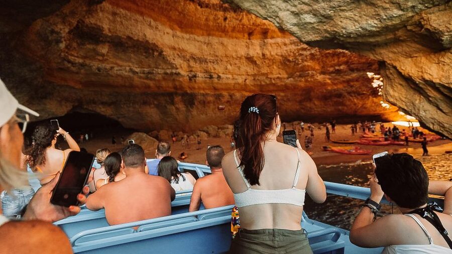 Albufeira: 2.5-Hour Dolphin Watching and Caves Trip - The Atlantic swim, if conditions are right