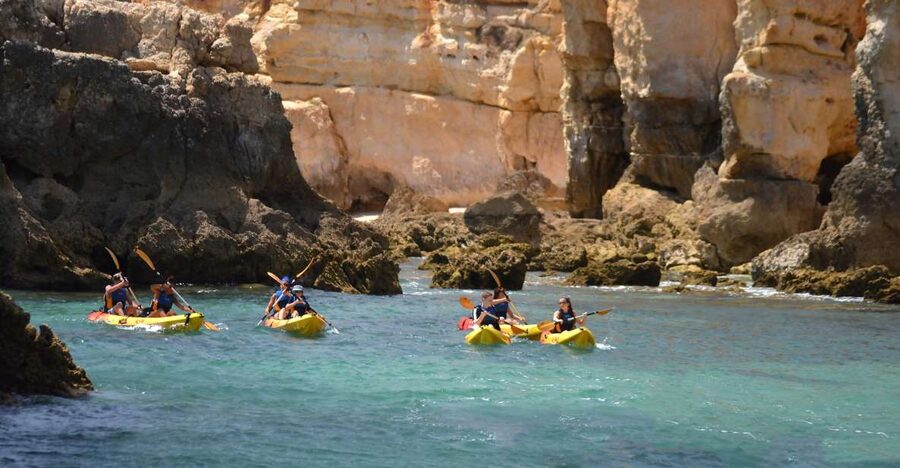 Albufeira: Algarve Kayak and Coastline Tour - From Albufeira Marina to Praia do Castelo