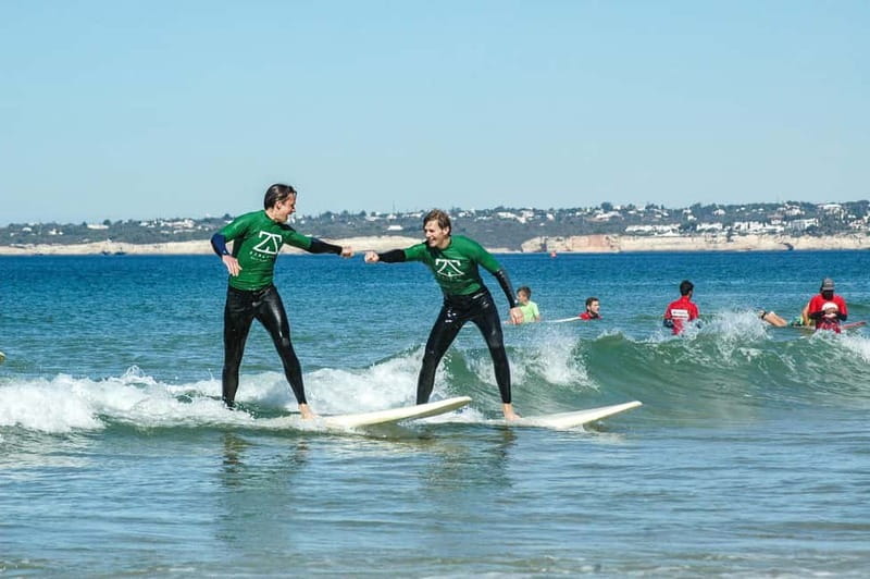 Albufeira: Beginner Surf Lesson - The finish: gear return, a nearby shower, and a surf-cafe stop
