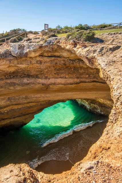 Albufeira: Benagil, Algar Seco, Marinha, and 7 Valleys Tour - Seeing Benagil Cave from the clifftop