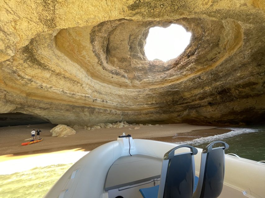 Albufeira: Benagil Cave and Dolphin Sightseeing Boat Cruise - A fast start from Albufeira Marina