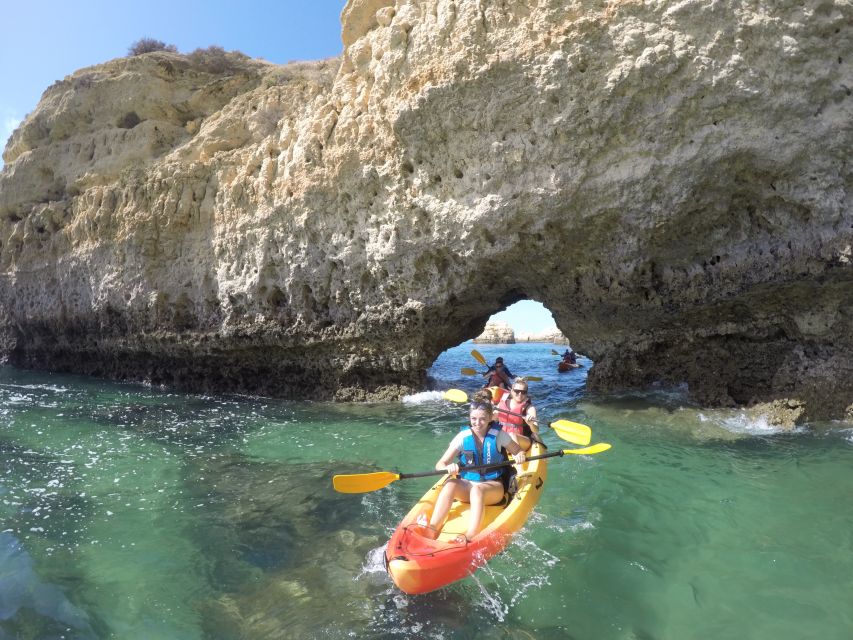 Albufeira: Caves and Cliffs Kayaking Tour - Praia das Salamitras: 15 minutes to swim