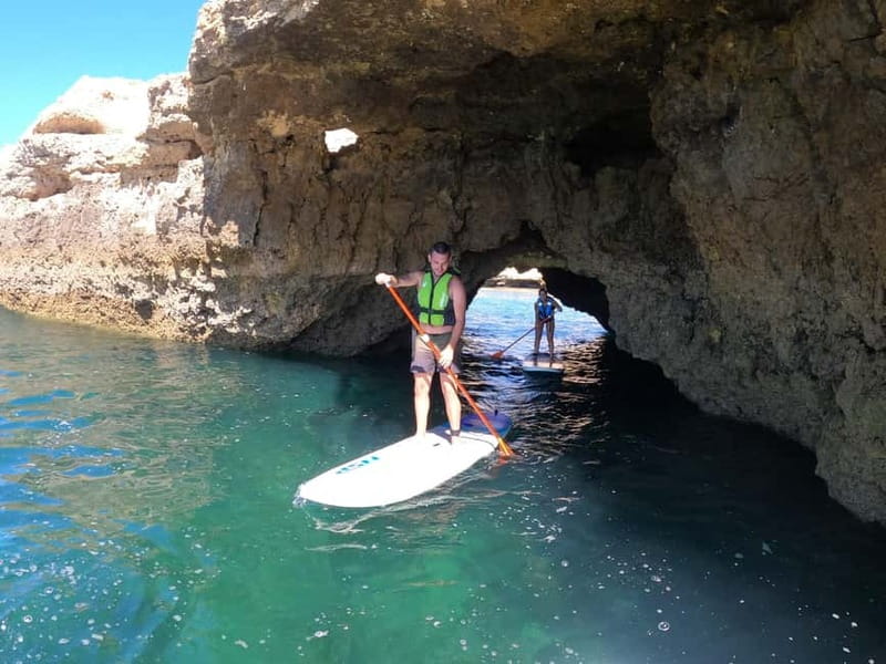 Albufeira: Caves and cliffs Paddleboarding (SUP) Tour - Getting equipped and learning the basics