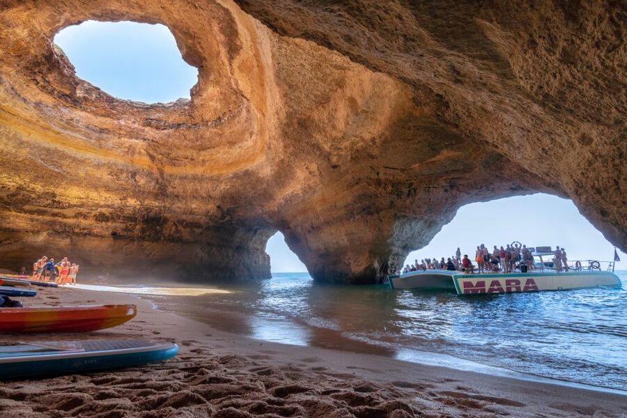 Albufeira: Caves and Coastline Catamaran Cruise to Benagil - Setting out from Albufeira Marina