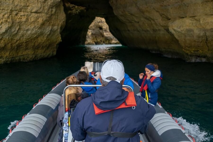 Albufeira: Dolphins, Benagil Caves and Coastline Boat Tour - Albufeira Marina is the starting point