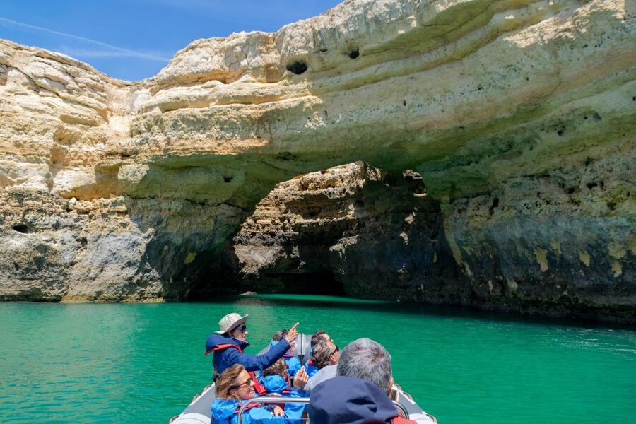 Albufeira: Dolphins, Benagil Caves and Coastline Boat Tour - Cold weather and sea spray are real concerns