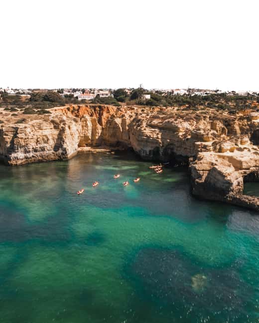 Albufeira: Kayak Tour of Hidden Caves and Secret Beaches - Praia da Coelha and the return paddle