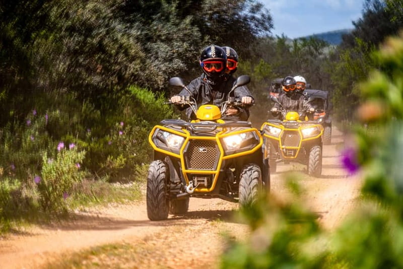 Albufeira: Off-Road Quad Tour 90-Minutes - Travessia da Amoreira: dust, tracks, and group riding