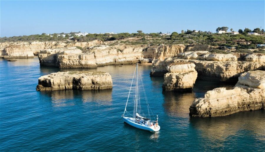 Albufeira: Sailing Boat Cruise BBQ & Open Bar on the Beach - The beach stop is the heart of the day