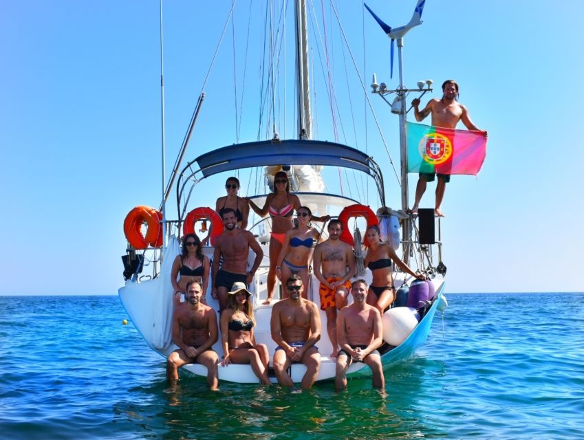 Albufeira: Sailing Boat Cruise BBQ & Open Bar on the Beach - Benagil, Galé, and Carvoeiro from the water