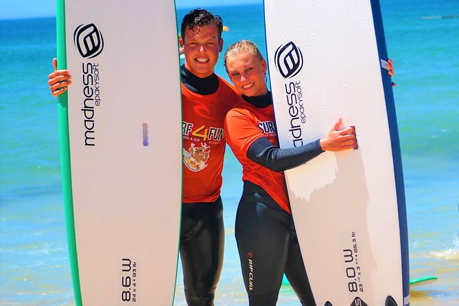 Albufeira: Surf Lesson - Learning to reach the waves