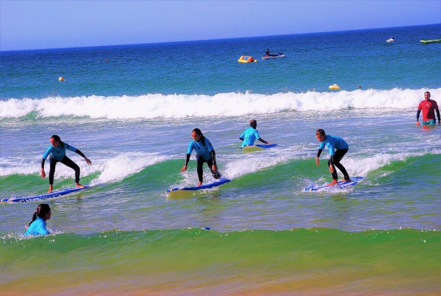 Albufeira: Surfing Lesson at Galé Beach - Equipment that keeps the lesson simple