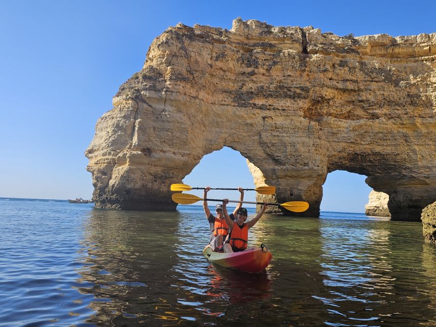 Algarve: 2-Hour Benagil Kayak Rental - Marinha Beach before the return