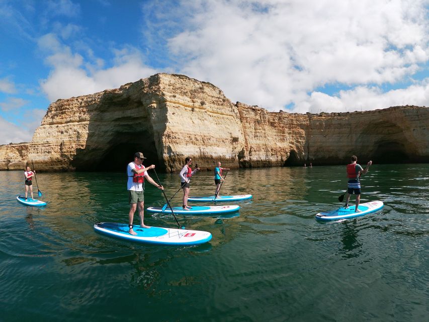 Algarve: Benagil Caves SUP Tour since 2016 - Starting at Benagil Beach with less board hauling