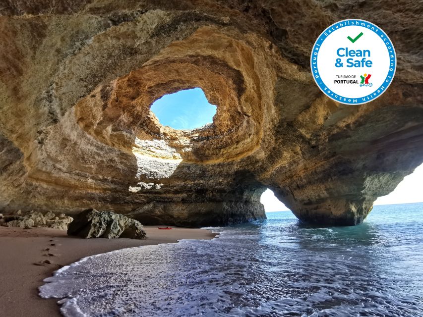Algarve: Benagil Sea Cave Sunrise or Sunset Kayak Experience - Safety briefing and the first paddle