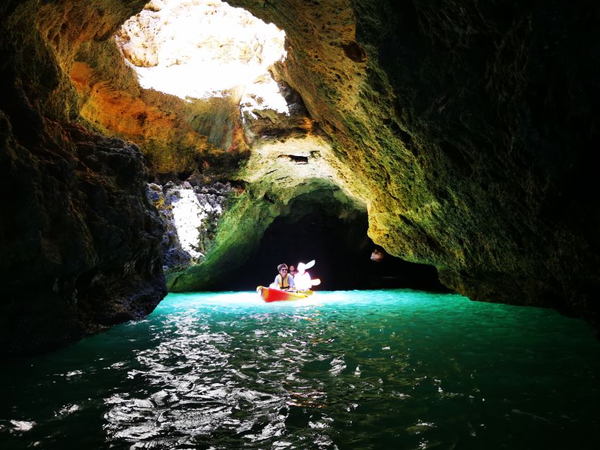 Algarve: Benagil Sea Cave Sunrise or Sunset Kayak Experience - Benagil Cave from the water