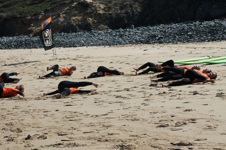 Algarve: Group Surfing Lesson - The land lesson comes before the waves