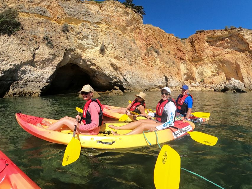 Alvor: Explore Caves Boat and Kayak Tour - Swimming from the boat adds a welcome break