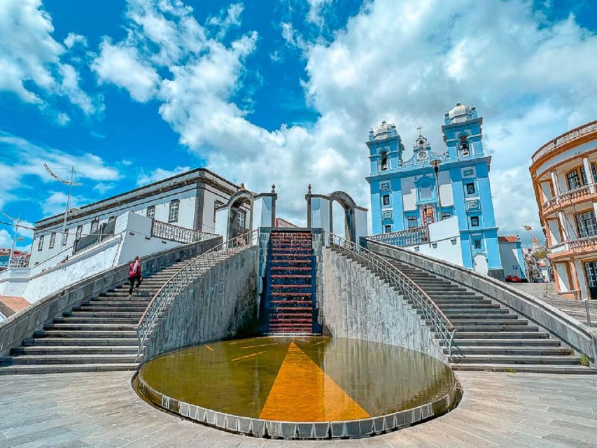 Angra do Heroísmo: Walking Tour with Local Pastry and Coffee - The blue and white Misericórdia Church