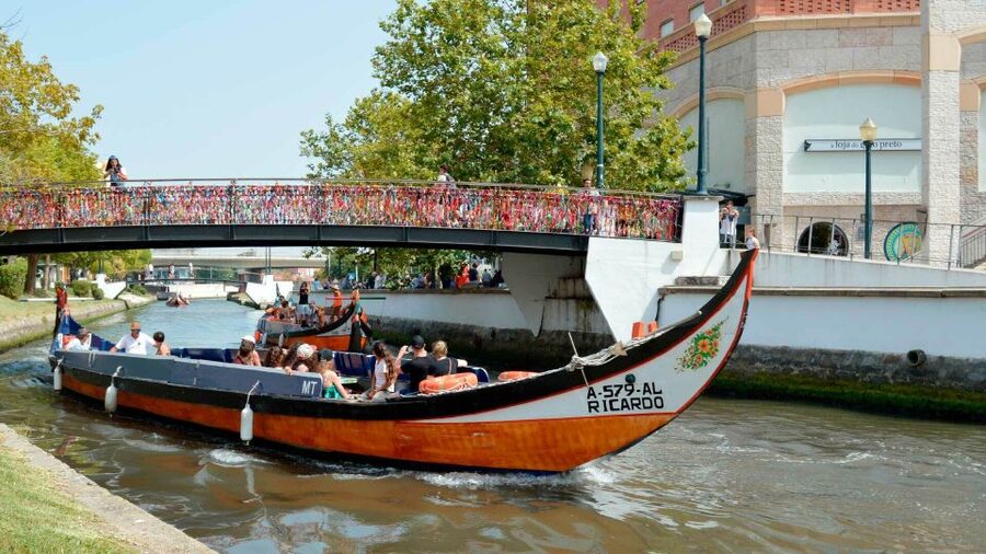 Aveiro: Traditional Moliceiro Boat Cruise - Seeing Aveiro’s Art Nouveau buildings from the canal