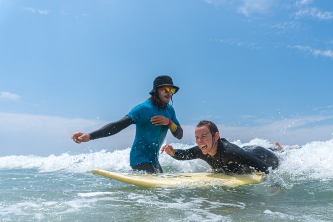 Beginner Surf Lesson at the Beautiful Algarvian West Coast - Into the water for your first wave