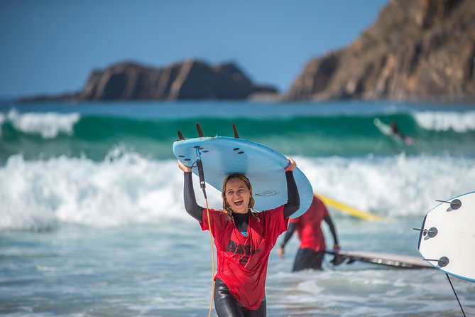 Beginner Surf Lesson at the Beautiful Algarvian West Coast - The land lesson: waves, tides, and board control