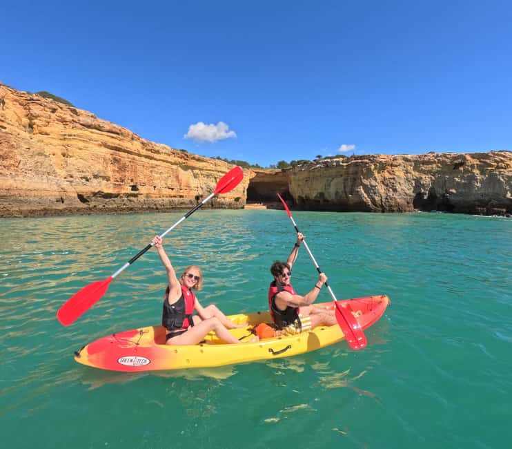 Benagil: 1:30Hour Kayak Rental with Private Parking - The swimming stop at Praia da Marinha