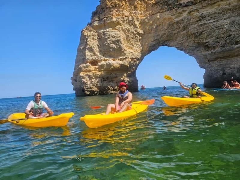 Benagil Cave: Guided Kayak Tour with Caves and Cliffs - Photos, dry bags, and what to bring