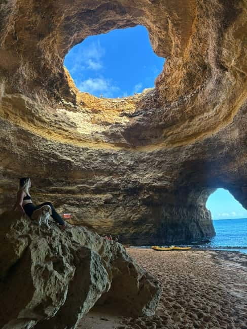 Benagil Cave - Kayak Guided tour - Marinha Beach and time in the water