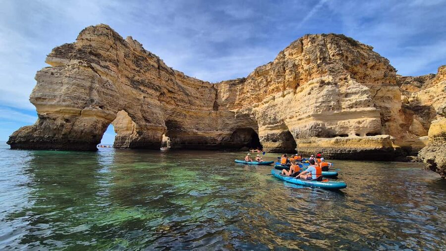 Benagil: Caves, Beaches, and Secret Spots Guided Kayak Tour - Inside Benagil Sea Cave
