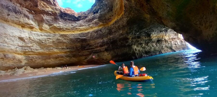 Benagil Caves: Kayaking Tour with a Local Guide - Paddling along the Algarve cliffs