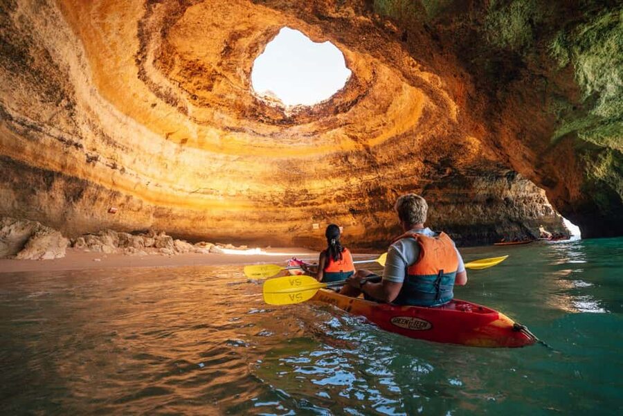 Benagil: Guided Kayaking Tour to the Benagil Cave - Starting above Benagil Beach
