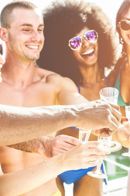 Boat Party to the Beach with Swimming Stops, DJ and Open Bar - Who will enjoy this cruise most?