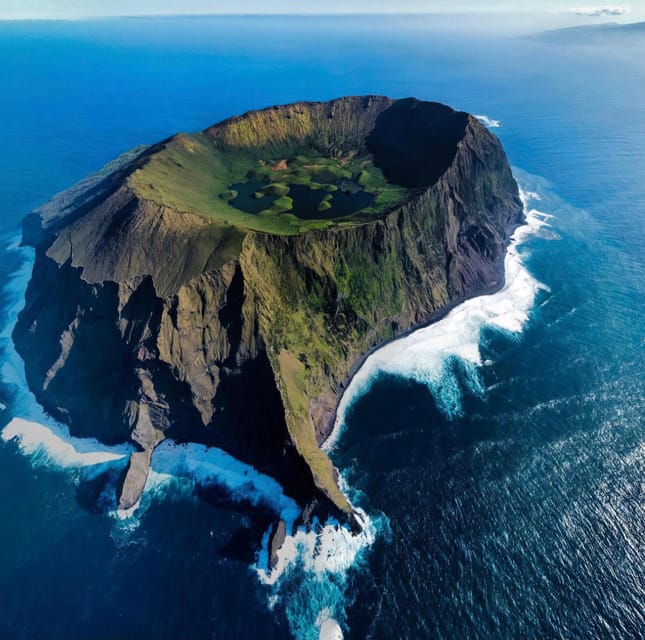 Boat Trip to Corvo and Island Sightseeing Tour - Reaching the Caldeirão crater