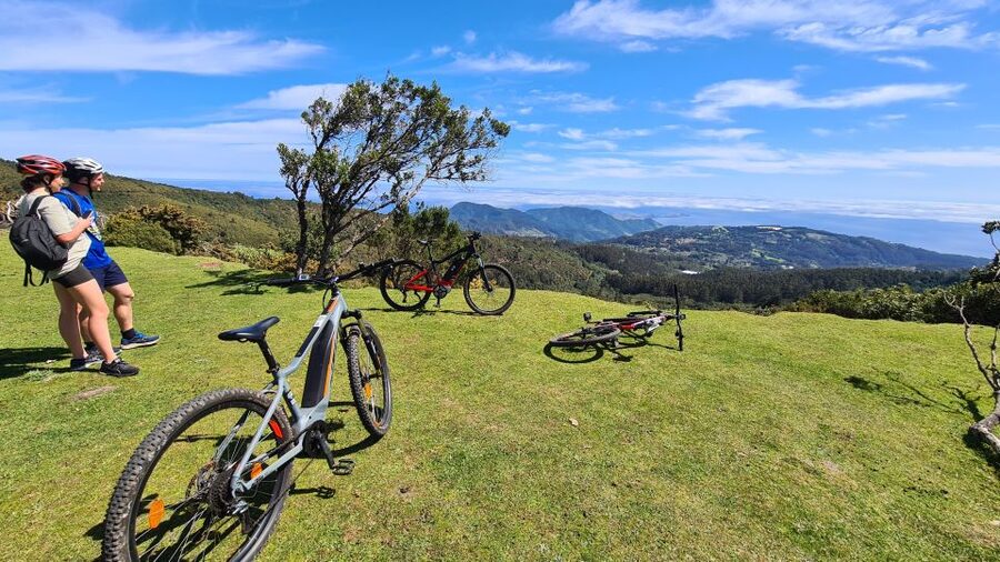Camacha: Levada Trail e-Bike Guided Tour - Camacha fields and the first levada section
