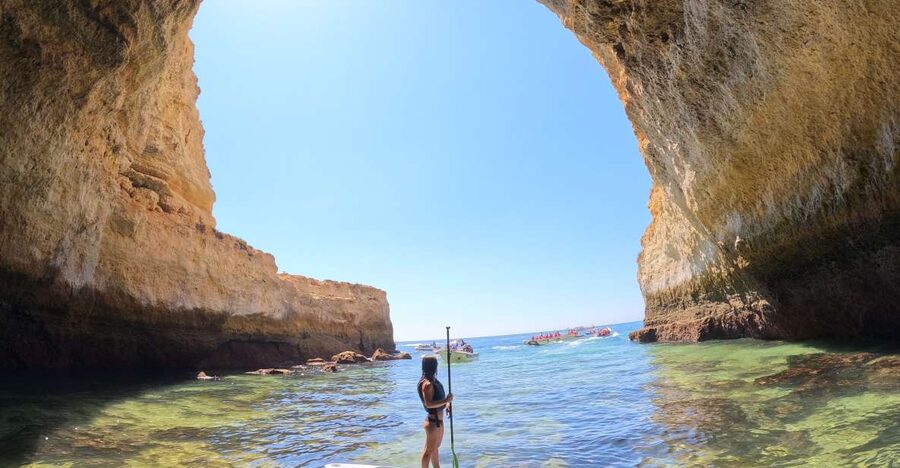 Carvoeiro: Benagil Cave Kayak Tour with 4k Photos - What the small group changes