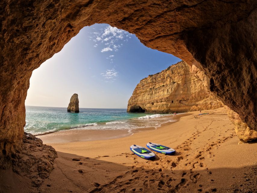 Carvoeiro: Benagil Cave Kayak Tour with 4k Photos - Starting at Carvalho Beach through the limestone tunnel