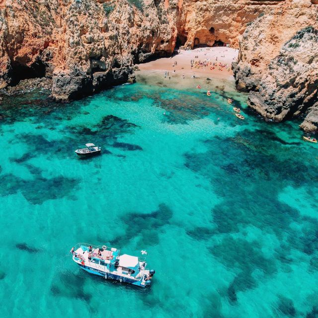 Coast Trip to Ponta da Piedade From Lagos - The swim stop in a sheltered bay