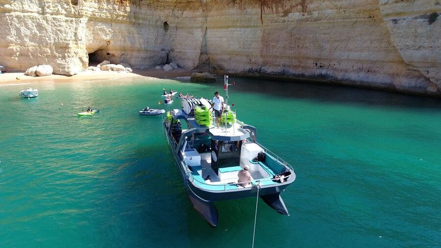 From Albufeira: Benagil Hidden Caves Tour by Kayak - Seeing Benagil without entering the cave