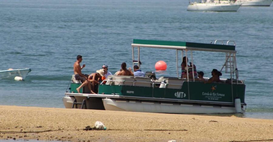 From Faro: 2-Island, 2-Stop Ria Formosa Catamaran Tour - Leaving Faro from Porta Nova