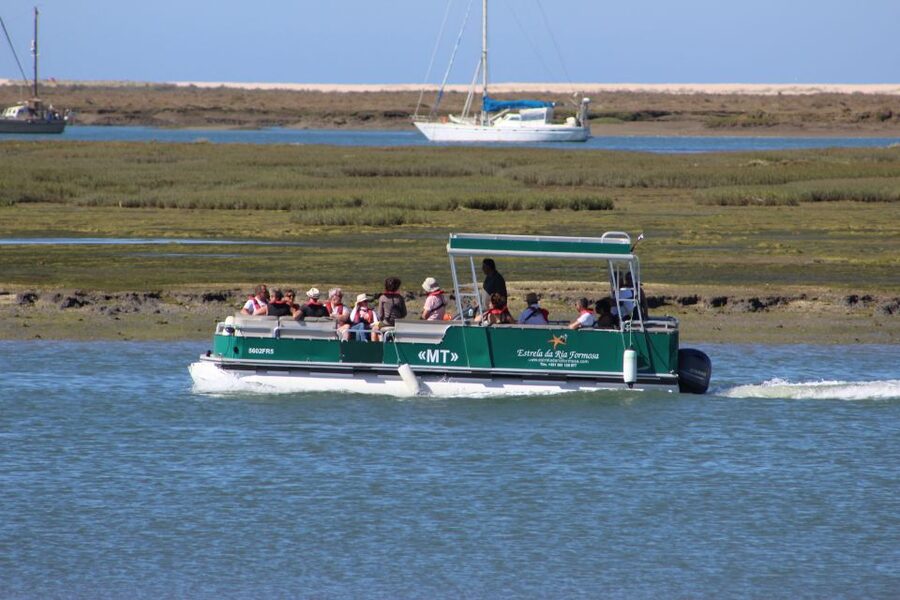 From Faro: 2-Island, 2-Stop Ria Formosa Catamaran Tour - The return trip changes with the tide