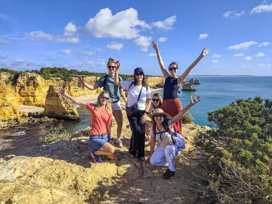 From Faro: 7 Valleys Hiking, Benagil Cave, & Snorkeling Tour - Walking the Seven Hanging Valleys Trail