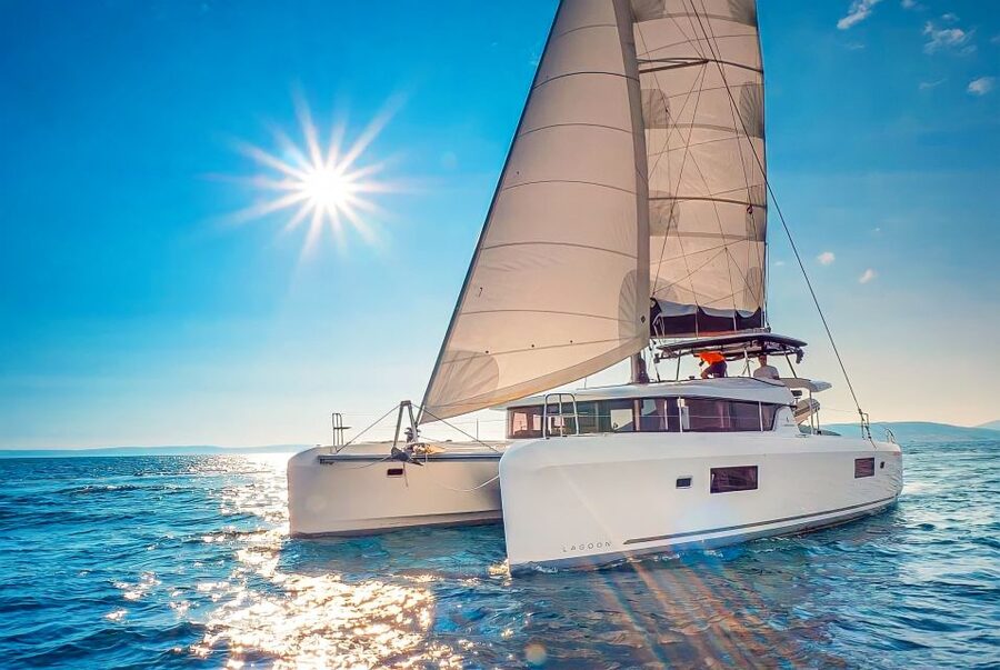 From Funchal: Cabo Girao Sunset Cruise on Luxury Catamaran - Sunset on the return to Funchal