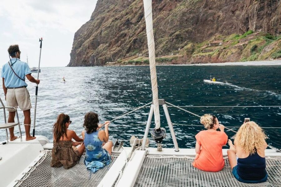 From Funchal: Cabo Girao Sunset Cruise on Luxury Catamaran - Seeing Cabo Girão from below