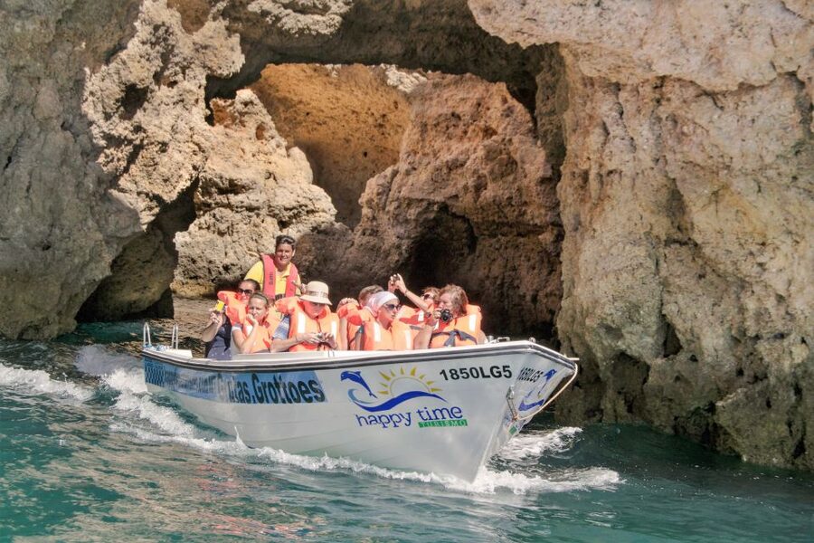 From Lagos: 2.5-Hour Guided Coastal Boat Tour & Grotto Visit - Cruising past Lagos’s best-known beaches
