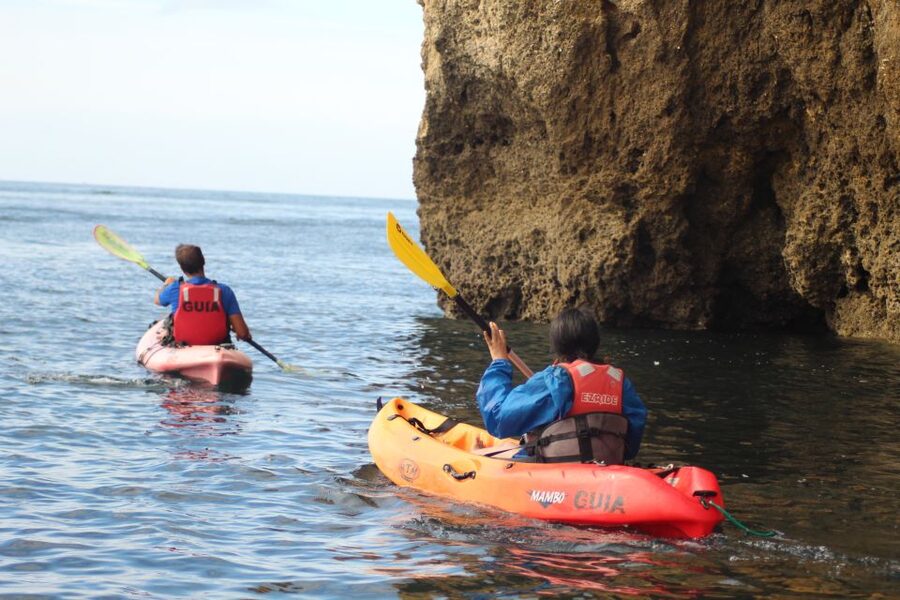From Lagos: Algarve Coast and Caves by Kayak - From the meeting point to the open water