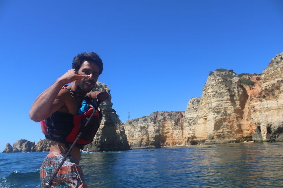 From Lagos: Algarve Coast and Caves by Kayak - Paddling into the Lagos caves