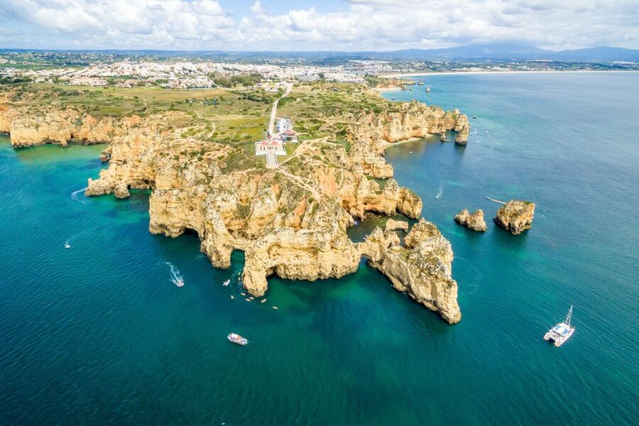 From Lagos: Algarve Golden Coast Cruise - Leaving Lagos for the Algarve cliffs